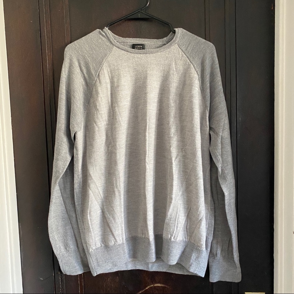 J Crew Two Tone Grey Sweater